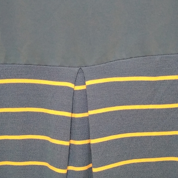 ADRIENNE VITTADINI NWT v-neck blue striped… - Picture 4 of 6